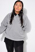 Sweat oversize. Effet pailleté et message imprimé