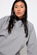 Sweat oversize. Effet pailleté et message imprimé