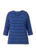 Pruhované tričko, předu dvouvrstvé, výstřih do V, 3/4 rukávy