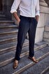 Pantalon chino JP 1880 en jersey, finition FLEXNAMIC®, taille élastique et coupe Straight Fit, collection Business - jusqu'à la taille 74