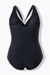 Maillot de bain aspect dos nu. Ceinture fantaisie avec nœud. Bonnets souples