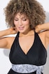 Maillot de bain aspect dos nu. Ceinture fantaisie avec nœud. Bonnets souples