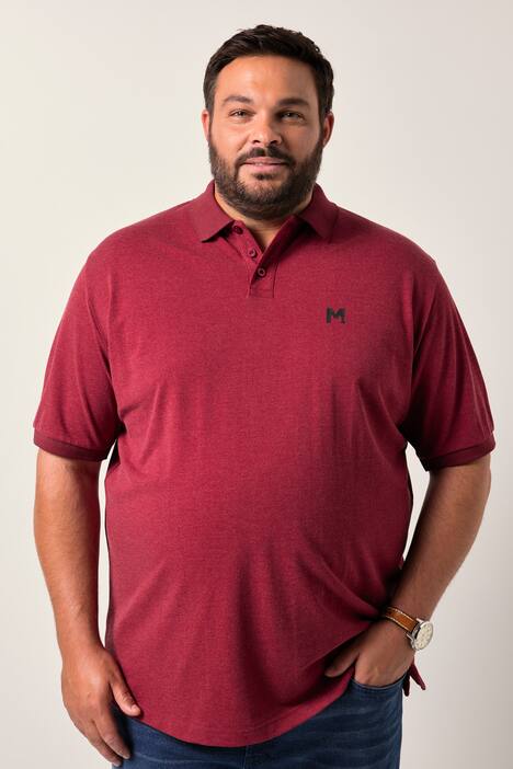 Lot de 2 polos Men+ en maille piquée, manches courtes, collection Basic - jusqu'au 8 XL