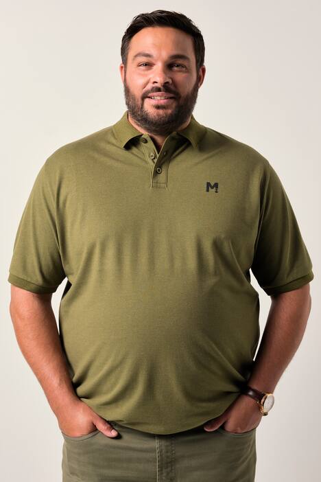 Lot de 2 polos Men+ en maille piquée, manches courtes, collection Basic - jusqu'au 8 XL