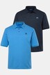 Lot de 2 polos Men+ en maille piquée, manches courtes, collection Basic - jusqu'au 8 XL