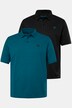 Men+ poloskjorter, 2-pakning, basic, piké, halve ermer, opptil 8 XL