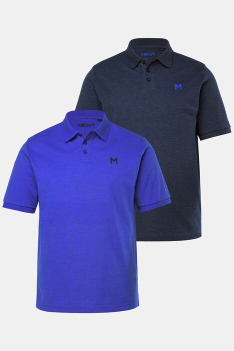 Men+-pikeepaidat, 2 kpl/pakkaus, Basic, pikeetä, lyhyet hihat, suurin koko 8XL