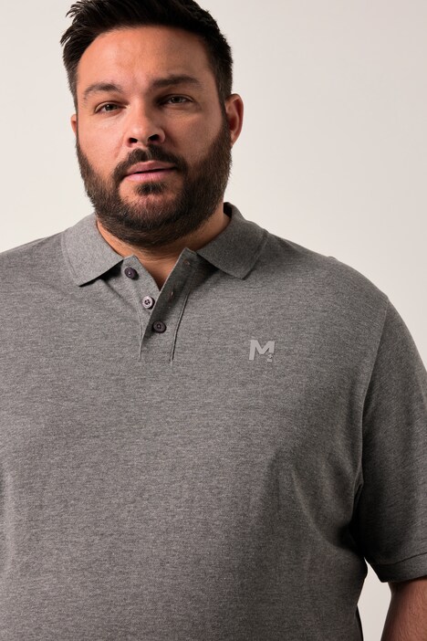 Polo Men+ en maille piquée, ventre confort et manches courtes, collection Basic - du XL au 10 XL