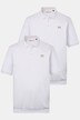 Men+ poloshirts, pakke med 2, mavevenlig pasform, Basic, piqué, korte ærmer, op til str. 8XL