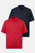 Lot de 2 polos Men+ en maille piquée, ventre confort et manches courtes, collection Basic - jusqu'au 8 XL