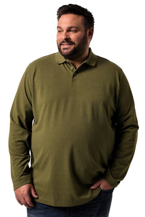 Polokošile Men+, Basic, piké, dlouhé rukávy, do 8XL