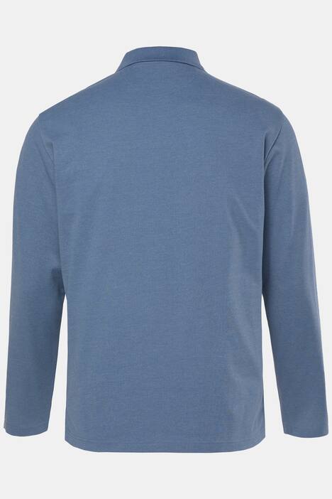 Polo Men+ en maille piquée, manches longues, collection Basic – jusqu'au 8 XL