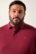Men+ poloshirt, mavevenlig pasform, Basic, piqué, lange ærmer, op til 8XL