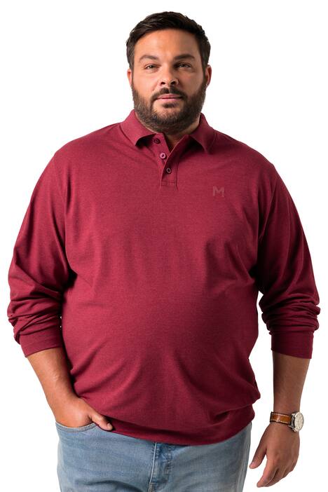 Polokošile Men+, břišní střih, Basic, piké, dlouhé rukávy, do 8XL