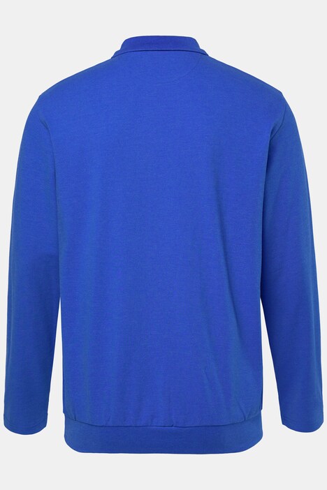 Men+ poloshirt, Buik-Fit, basic, piqué, lange mouwen, tot 8XL