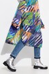 Funksjons-regnkappe, unisex, trykk, hette