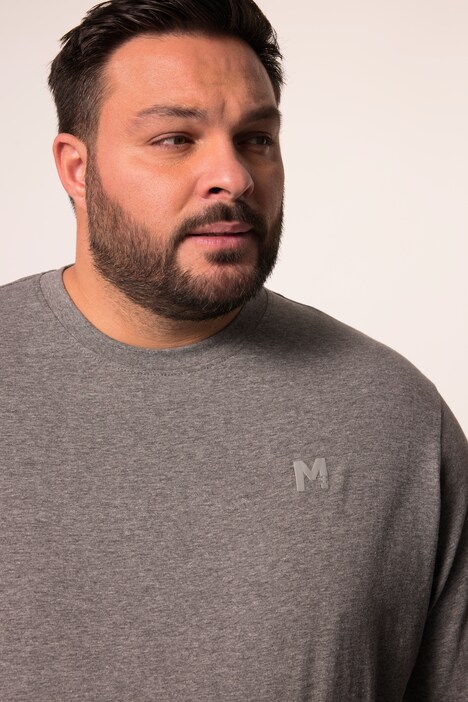 Men+-T-paita, Basic, lyhyet hihat, pyöreä pääntie, suurin koko 8XL