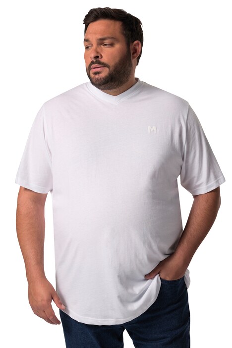 Tričko Men+, Basic, krátké rukávy, výstřih do V, do 8XL