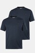 Men+ T-shirt, basic, set van 2, halve mouwen, ronde hals, tot 8XL