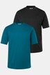Men+ T-shirt, basic, set van 2, halve mouwen, ronde hals, tot 8XL