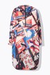 Funksjons-regnkappe, unisex, trykk, hette