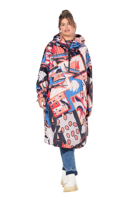 Pláštěnka, funkční, unisex, potisk, kapuce