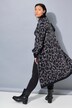 Lang cardigan, oversize, glitter-leo
