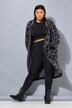 Lang cardigan, oversize, glitter-leo
