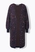 Cardigan oversize long. Motif léopard scintillant