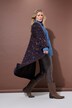 Cardigan oversize long. Motif léopard scintillant