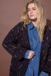 Cardigan oversize long. Motif léopard scintillant