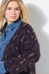 Cardigan oversize long. Motif léopard scintillant