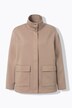 Veste en molleton oversize, col montant et manches longues