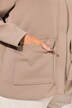 Veste en molleton oversize, col montant et manches longues