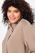 Veste en molleton oversize, col montant et manches longues