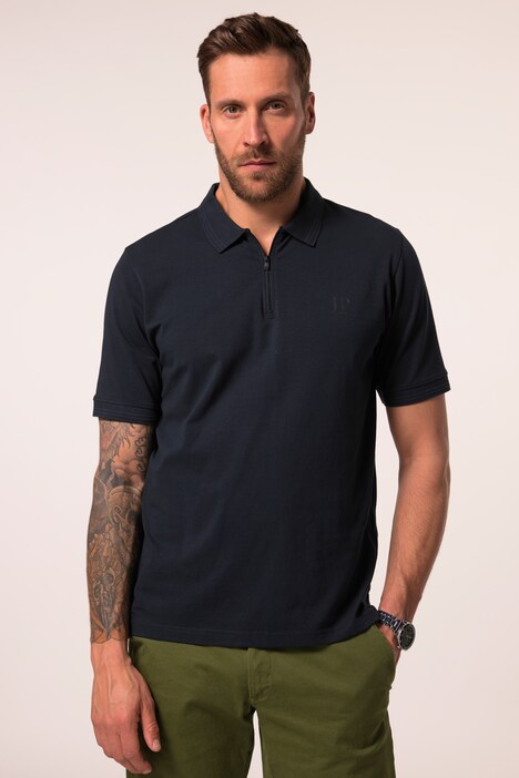 Maglia polo JP1880 con zip, FLEXNAMIC® e mezze maniche