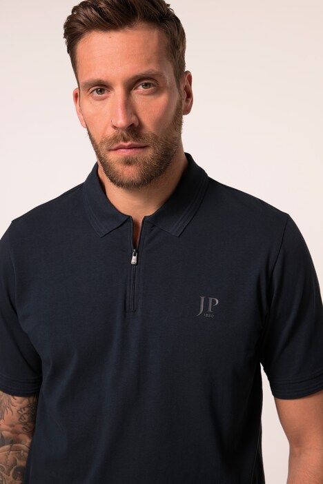 Maglia polo JP1880 con zip, FLEXNAMIC® e mezze maniche