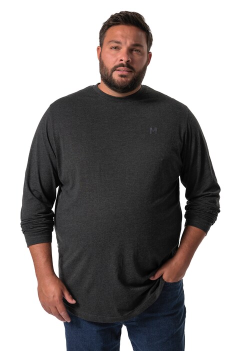 Tričko Men+, dlouhé rukávy, Basic, kulatý výstřih, do 8XL