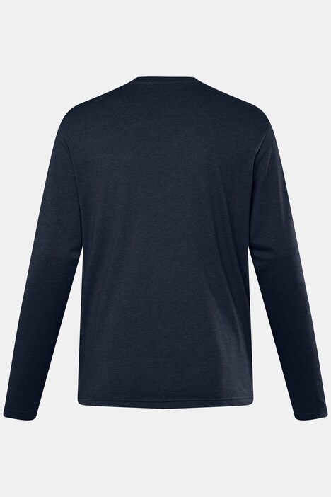 Men+ langærmet T-shirt, Basic, rund hals, op til str. 8 XL
