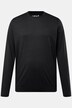 Men+ langærmet T-shirt, mavevenlig pasform, specialsnit, Basic, rund hals, op til 8XL