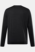 Men+ langærmet T-shirt, mavevenlig pasform, specialsnit, Basic, rund hals, op til 8XL