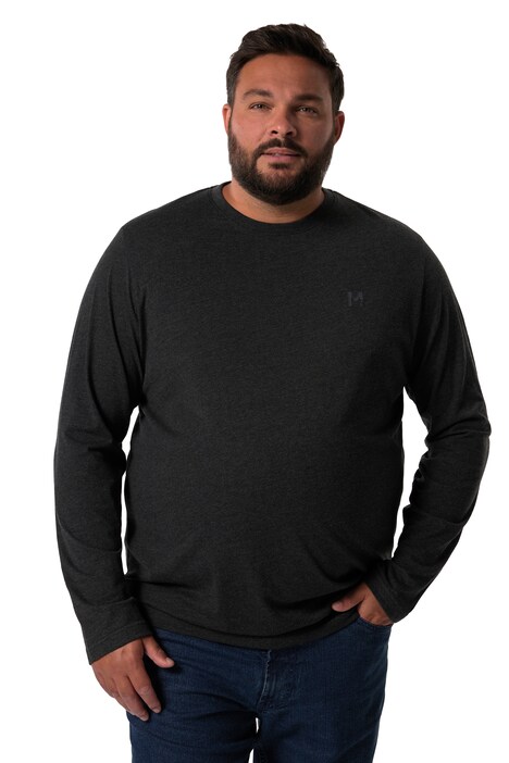Tričko Men+, dlouhé rukávy, břišní střih, Basic, kulatý výstřih, do 8XL