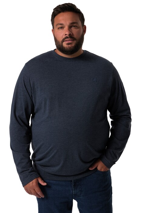 Tričko Men+, dlouhé rukávy, břišní střih, Basic, kulatý výstřih, do 8XL