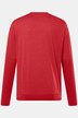 Men+ langærmet T-shirt, mavevenlig pasform, specialsnit, Basic, rund hals, op til 8XL
