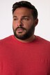 Men+ langærmet T-shirt, mavevenlig pasform, specialsnit, Basic, rund hals, op til 8XL
