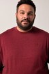 T-shirt Mens+ coupe spéciale, manches longues et col rond, ventre confort, collection Basic - jusqu'au 8 XL