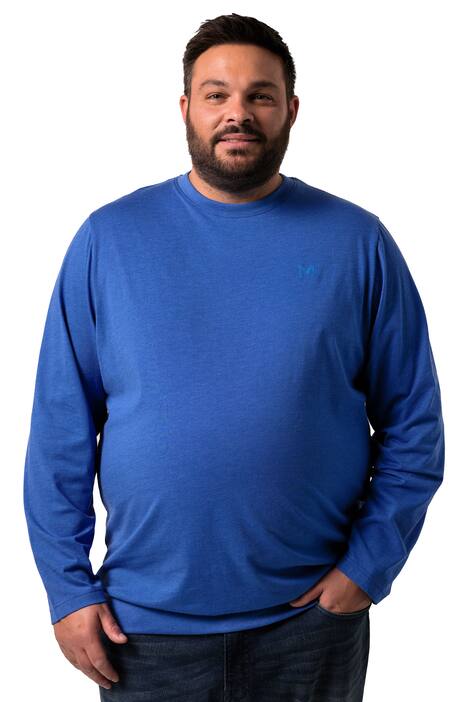 Tričko Men+, dlouhé rukávy, břišní střih, Basic, kulatý výstřih, do 8XL