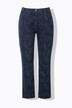 Boyfriend jeans, rozenmotief, comfortabele tailleband