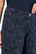 Boyfriend jeans, rozenmotief, comfortabele tailleband