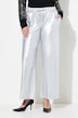 Pantalón, Wide Legs, aspecto brillante, cintura elástica
